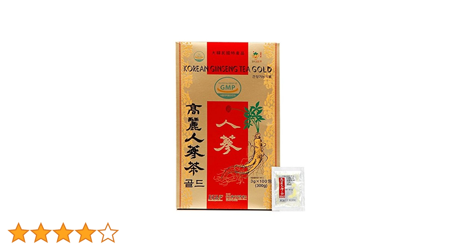 増井様。専用。高麗人参茶★3g×100包★新品 韓国食品のKFT / 高麗人参茶GOLD（紙）・3g×100包